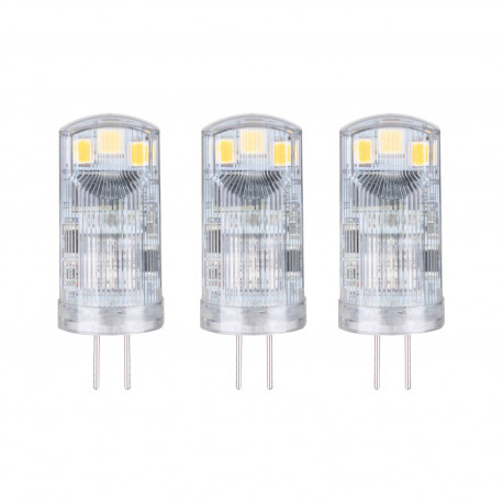 Culot à ergots LED 3x200lm 3x1,8W 2700K Clair - Lot de 3