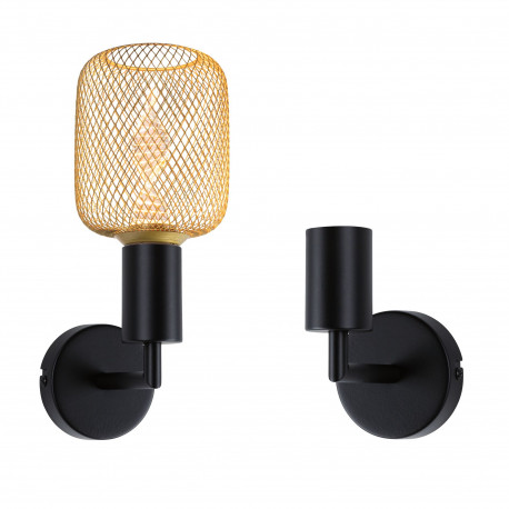 Applique Ravi IP44 E27 max. 60W Noir mat