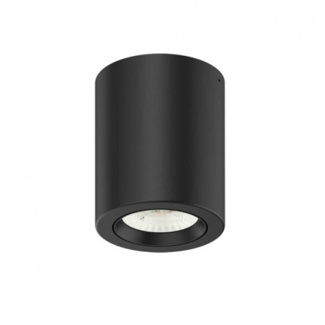 Plafonnier rond Be-Led - Saillie - Orientable - 10W - IP20 - Noir