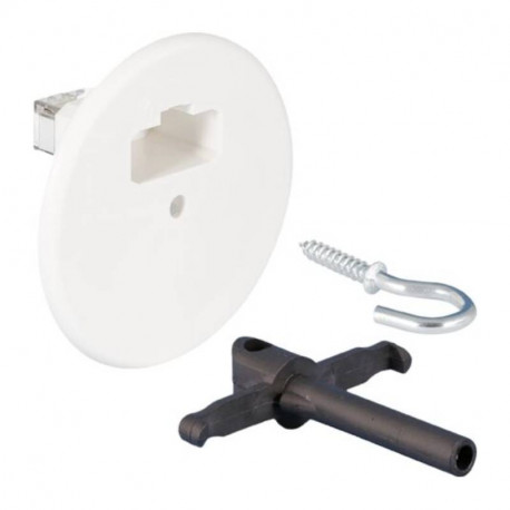 Kit accessoires de fixation luminaire + couvercle DCL Ø120 + piton Eur'Ohm