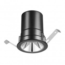 Spot encastré LED noir Luxolum - 15W - 3000K - Dimmable