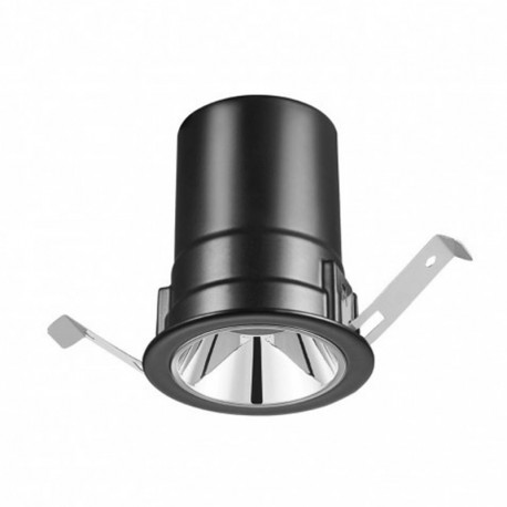 Spot LED encastré Luxolum - 8W - Dimmable - 3000K - IP40 - Noir