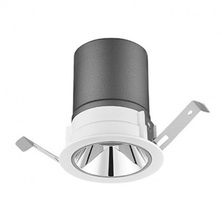 Spot LED encastré Luxolum - 8W - Dimmable - 3000K - IP40 - Blanc