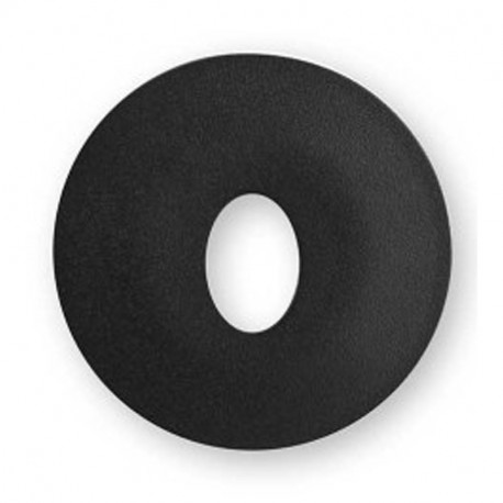 Collerette ronde noire pour spot Luxolum