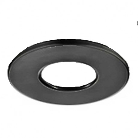 Collerette ronde noire pour spot CCT Luxolum