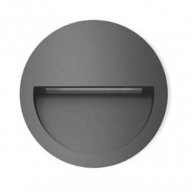Balise LED extérieure Be-Led - Ronde - Encastrée - 4W - 3000K - Anthracite