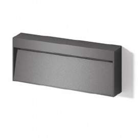 Balise LED extérieure Be-Led - Rectangulaire - En saillie - 4W - 3000K - Anthracite