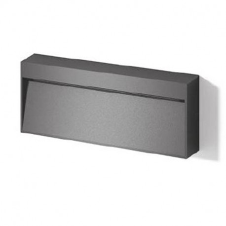 Balise LED extérieure Be-Led - Rectangulaire - En saillie - 4W - 3000K - Anthracite
