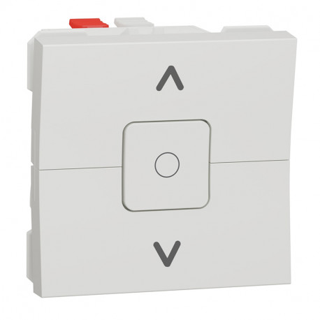 Commande pour volets-roulants Unica - Interrupteur - 6A - Blanc antimicrobien