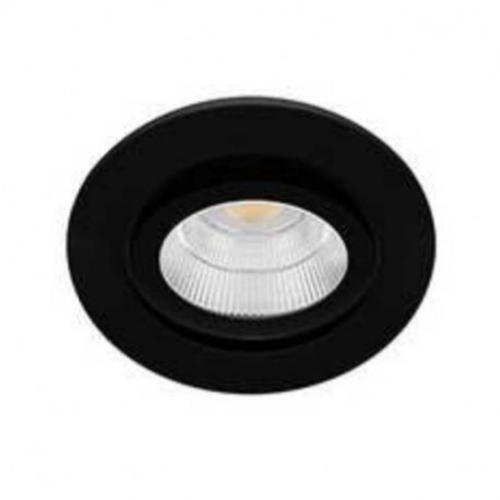 Spot LED Iena RDX 4CCT Indigo - Orientable - 6W - 720Lm - Rond - Noir mat - Dimmable