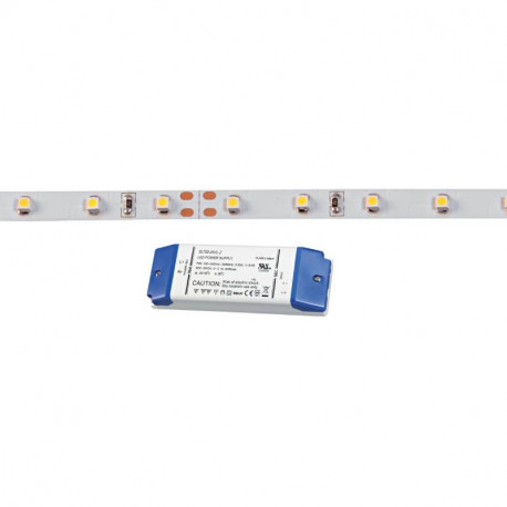 Kit ruban LED adhésif Flexo LED + alimentation Aric - 23W - 60LED/m - 3000K - 5M