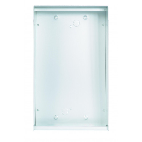 Boitier visiere 2 rangées Urmet - Pour plaques à boutons audio 2 rangées série 655 H.224mm - Aluminium