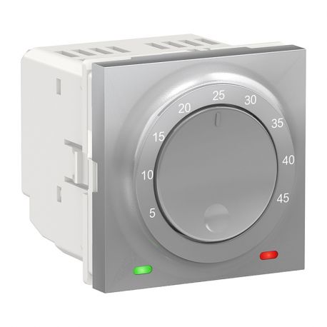 Thermostat pour plancher chauffant Unica - 10A - Alu