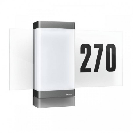 Applique avec numéro de maison L 270 digi SC Steinel - Détecteur de mouvement - Bluetooth - 3000K