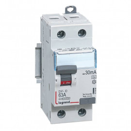 Interrupteur différentiel - 63A - 30mA - Type A - 230V - Vis/vis - Haut/bas