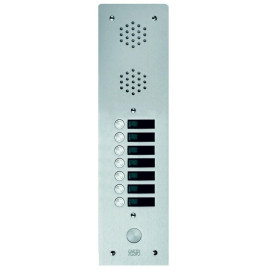 Façade platine de rue 7 boutons Urmet - Antivandale - IP53 - Aluminium