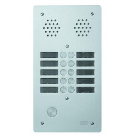 Plaque de rue anti-vandale 10 boutons Urmet - Série 655 - 2 rangées - IP53 - Aluminium