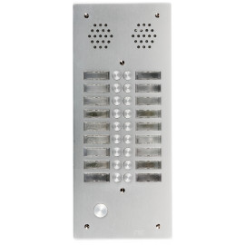 Plaque de rue anti-vandale 18 boutons Urmet - Série 655 - 2 rangées - IP53 - Aluminium