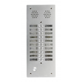 Plaque de rue anti-vandale 20 boutons Urmet - Série 655 - 2 rangées - IP53 - Aluminium