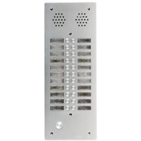 Plaque de rue anti-vandale 22 boutons Urmet - Série 655 - 2 rangées - IP53 - Aluminium