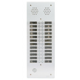Plaque de rue anti-vandale 24 boutons Urmet - Série 655 - 2 rangées - IP53 - Aluminium
