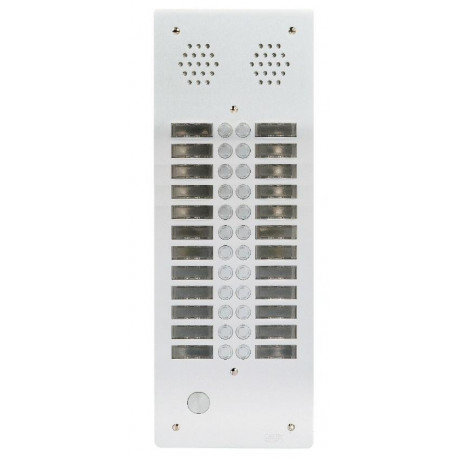Plaque de rue anti-vandale 24 boutons Urmet - Série 655 - 2 rangées - IP53 - Aluminium