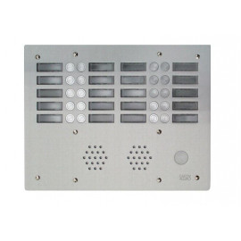 Plaque de rue anti-vandale 20 boutons Urmet - Série 655 - 4 rangées - IP53 - Aluminium