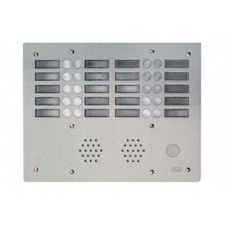 Plaque de rue anti-vandale 20 boutons Urmet - Série 655 - 4 rangées - IP53 - Aluminium