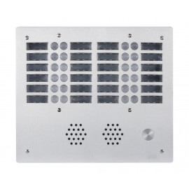 Plaque de rue anti-vandale 24 boutons Urmet - Série 655 - 4 rangées - IP53 - Aluminium