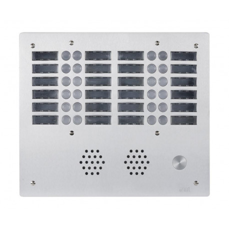 Plaque de rue anti-vandale 24 boutons Urmet - Série 655 - 4 rangées - IP53 - Aluminium