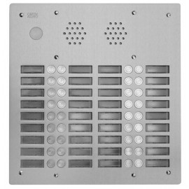 Plaque de rue anti-vandale 28 boutons Urmet - Série 655 - 4 rangées - IP53 - Aluminium