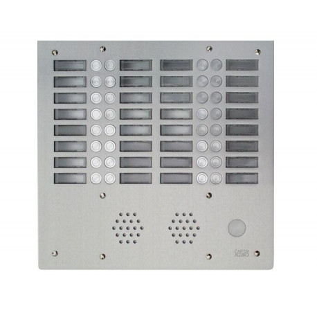 Plaque de rue anti-vandale 32 boutons Urmet - Série 655 - 4 rangées - IP53 - Aluminium