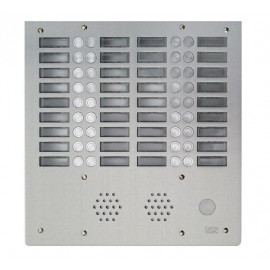 Plaque de rue anti-vandale 36 boutons Urmet - Série 655 - 4 rangées - IP53 - Aluminium