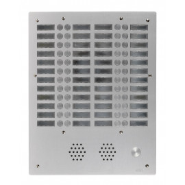 Plaque de rue anti-vandale 48 boutons Urmet - Série 655 - 4 rangées - IP53 - Aluminium