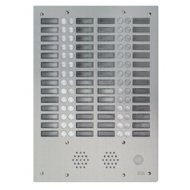 Plaque de rue anti-vandale 56 boutons Urmet - Série 655 - 4 rangées - IP53 - Aluminium