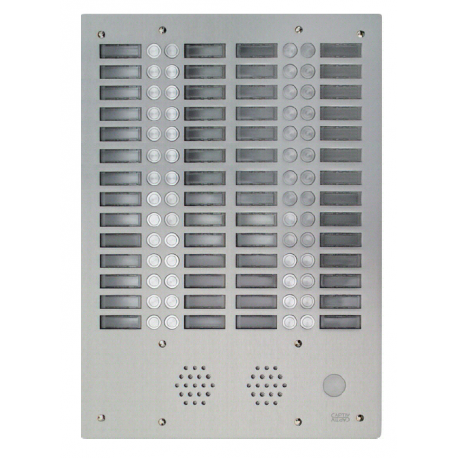 Plaque de rue anti-vandale 56 boutons Urmet - Série 655 - 4 rangées - IP53 - Aluminium