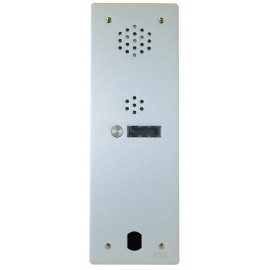 Platine de rue audio 1 rangée 1 bouton Urmet - Système 2Voice - Aluminium