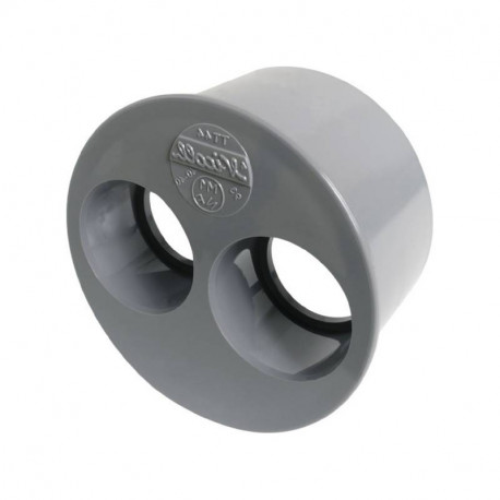 Raccord d'évacuation tampon de réduction pour tube mâle femelle 93,6-40-40mm