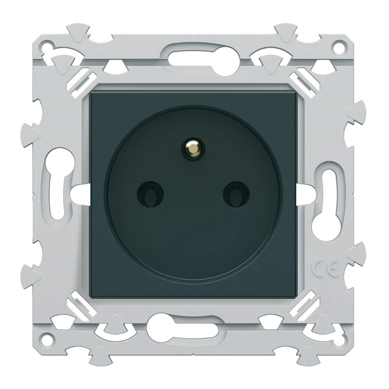 Miratic Prise Électrique Schuko 2P+T – 16A/230V – Montage En Saillie – IP20 – Finition Brillante – Allemande