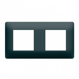 Plaque 2 postes Essensya Hager - Anthracite