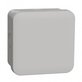 Boites de dérivation Mureva Box Schneider Electric - 80x80x45mm - 4 Entrées - Ø16/20mm - IP55 - Gris