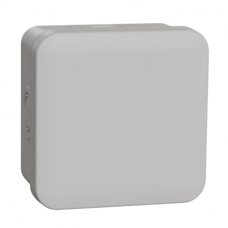 Boites de dérivation Mureva Box Schneider Electric - 80x80x45mm - 4 Entrées - Ø16/20mm - IP55 - Gris