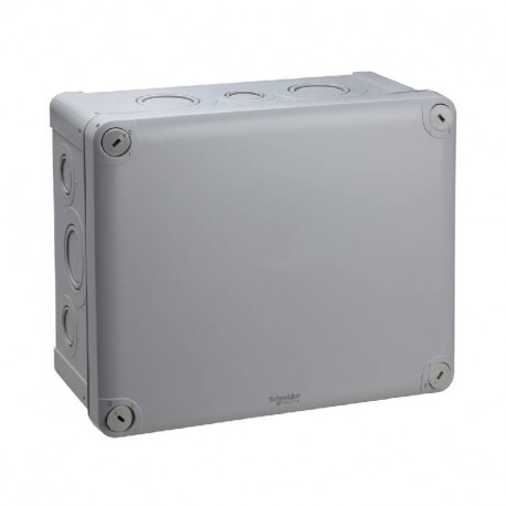 Boite de dérivation Mureva Box Schneider Electric - 225x175x100mm - 12 Entrées - IP55 - Gris