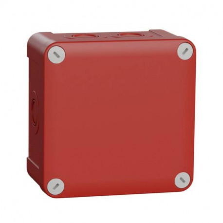 Boites de dérivation Mureva Box Schneider Electric - 105x105x55mm - 13 Entrées - IP55 - Rouge