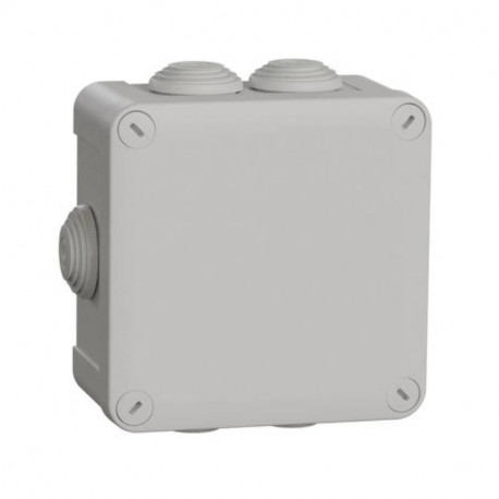Boites de dérivation Mureva Box Schneider Electric - 7 Entrées Ø25mm - Bornes push-in - IP55 - Gris