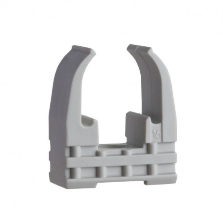 Lot de 100 clips pour conduits Mureva Fix Schneider Electric - Ø16mm - Gris