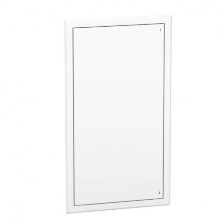 Porte pour trappe haute Rési9 Schneider Electric - Pour bacs d'encastrement 18 modules - Blanc