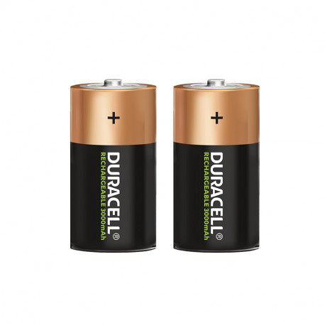 Lot de 2 piles rechargeables C - H50 Ø25.5 NiMh Duracell Ultra - 1,2V - 3000mah