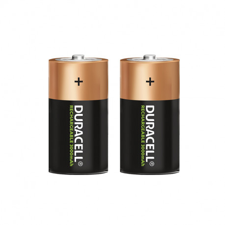 Lot de 2 piles rechargeables C - H50 Ø25.5 NiMh Duracell Ultra - 1,2V - 3000mah