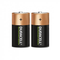 Lot de 2 piles rechargeables D - H61 Ø32 NiMh Duracell Ultra - 1,2V - 3000mah